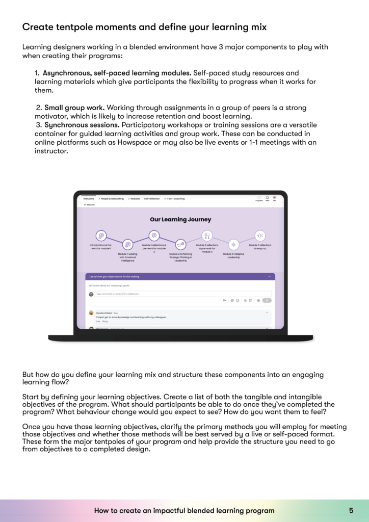 Building A Learning Program How to create an impactful blended learning program | SessionLab