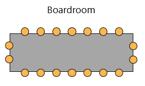 Conference style seating