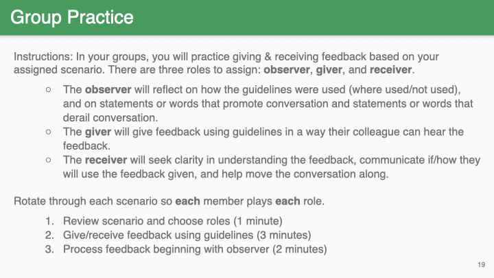 The trust feedback slider used to get feedback from the participants