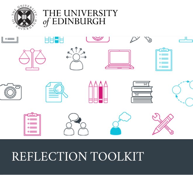 Cover page from the University of Edinburgh's toolkit, with icons referring to learning