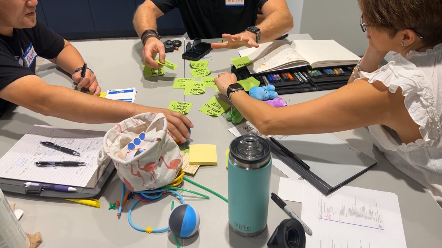 Participants in a process mapping workshop.