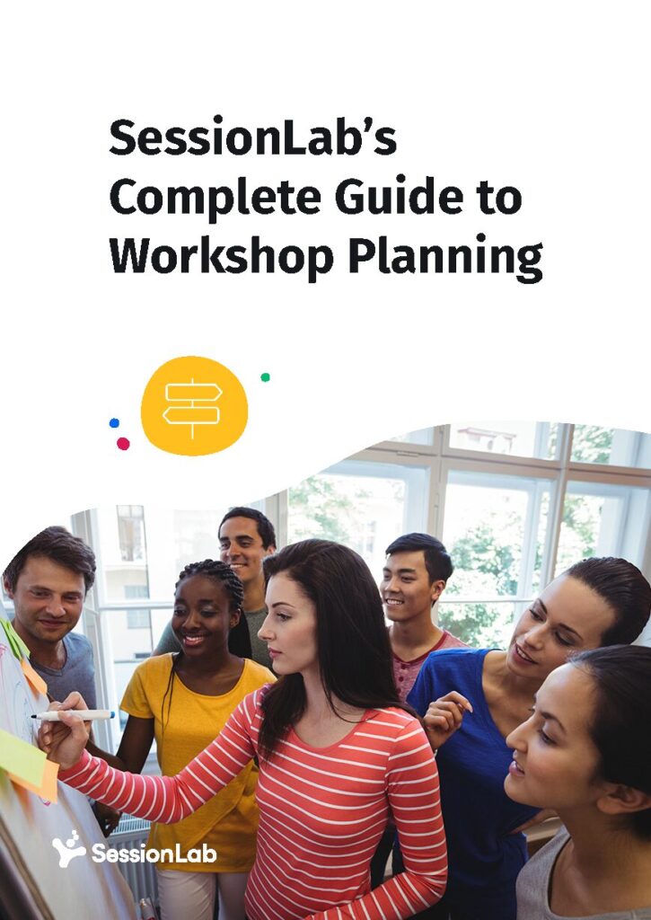 Cover of SessionLab's guide to workshop planning