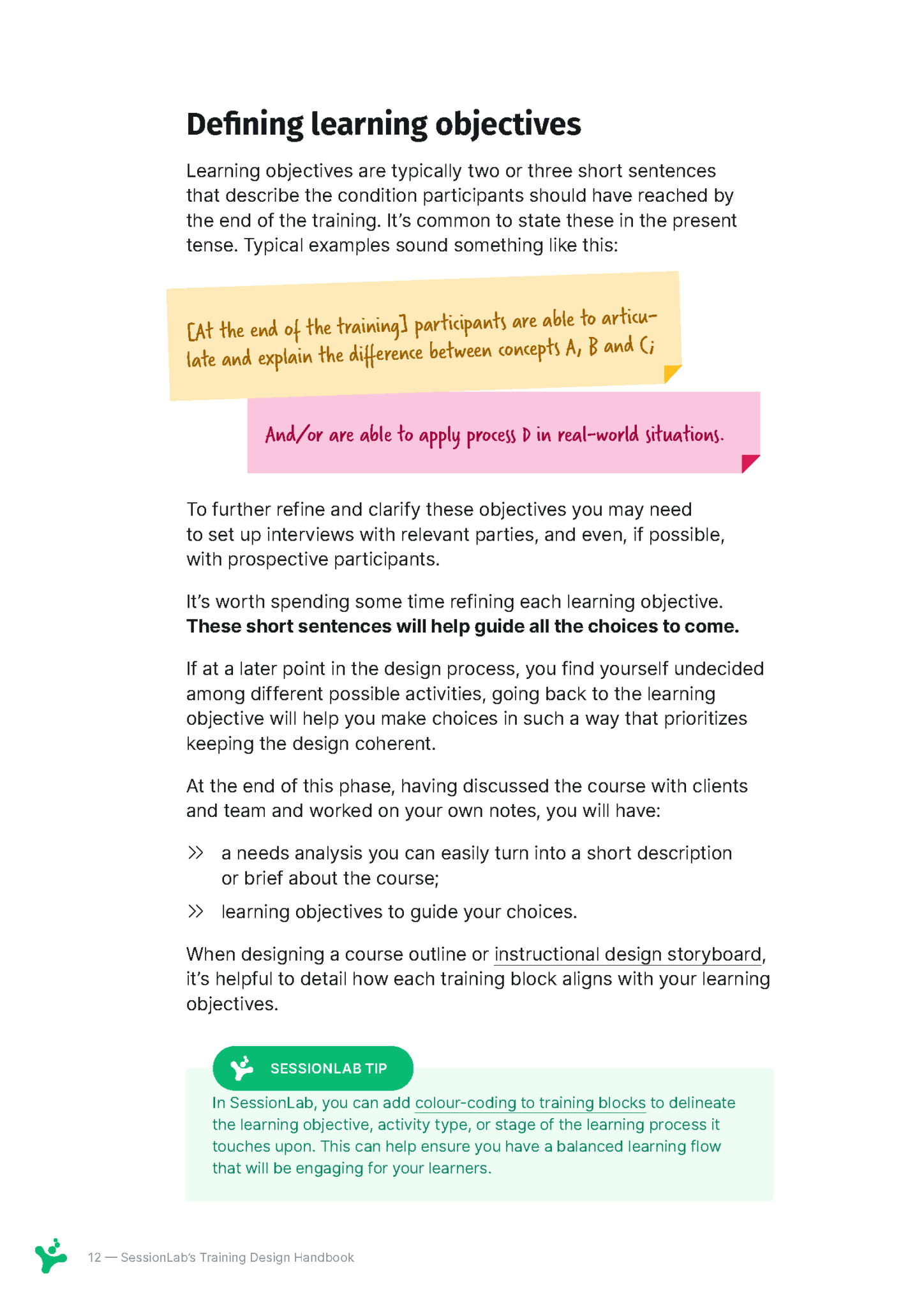 Training Design Handbook | SessionLab