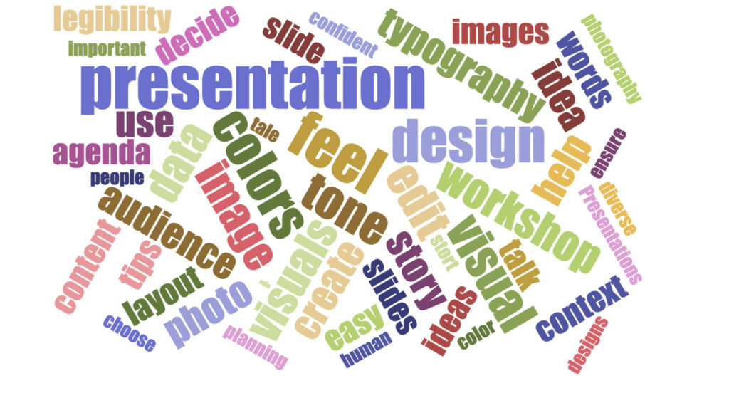 how to create visual presentation